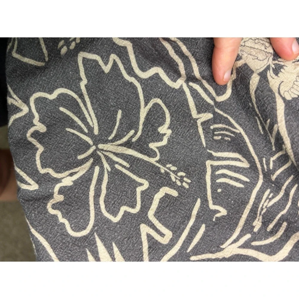 Sea Shepherd Men's Tropical Floral Skull Gray Shorts L Cotton Dolphin Whale - Picture 4 of 8